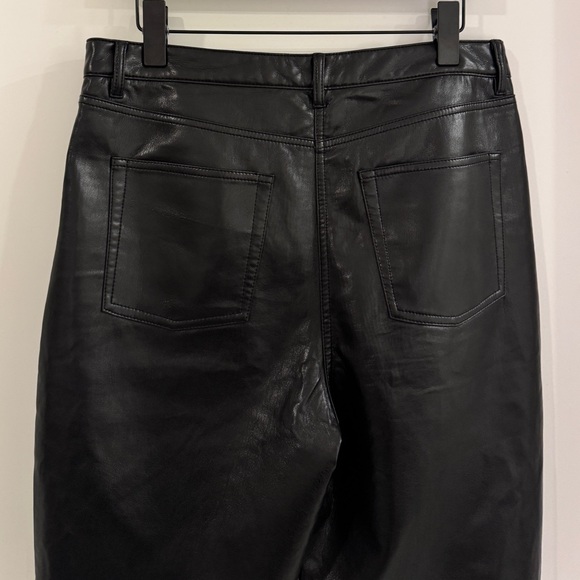 Aritzia Wilfred Melina High-waisted Vegan Leather pants size 14 - Picture 7 of 16